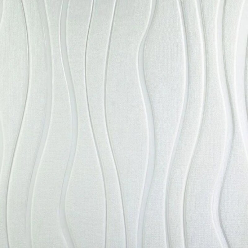 دیوارپوش فومی پشت چسب دار طرح موج سفید 