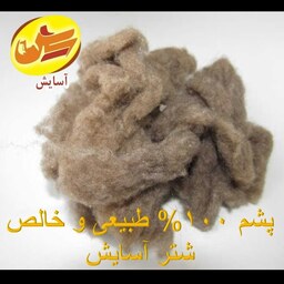 پ شم شتر 100 درصد طبیعی و خالص شتر ( 100 گرم )(شامل پس کرایه)