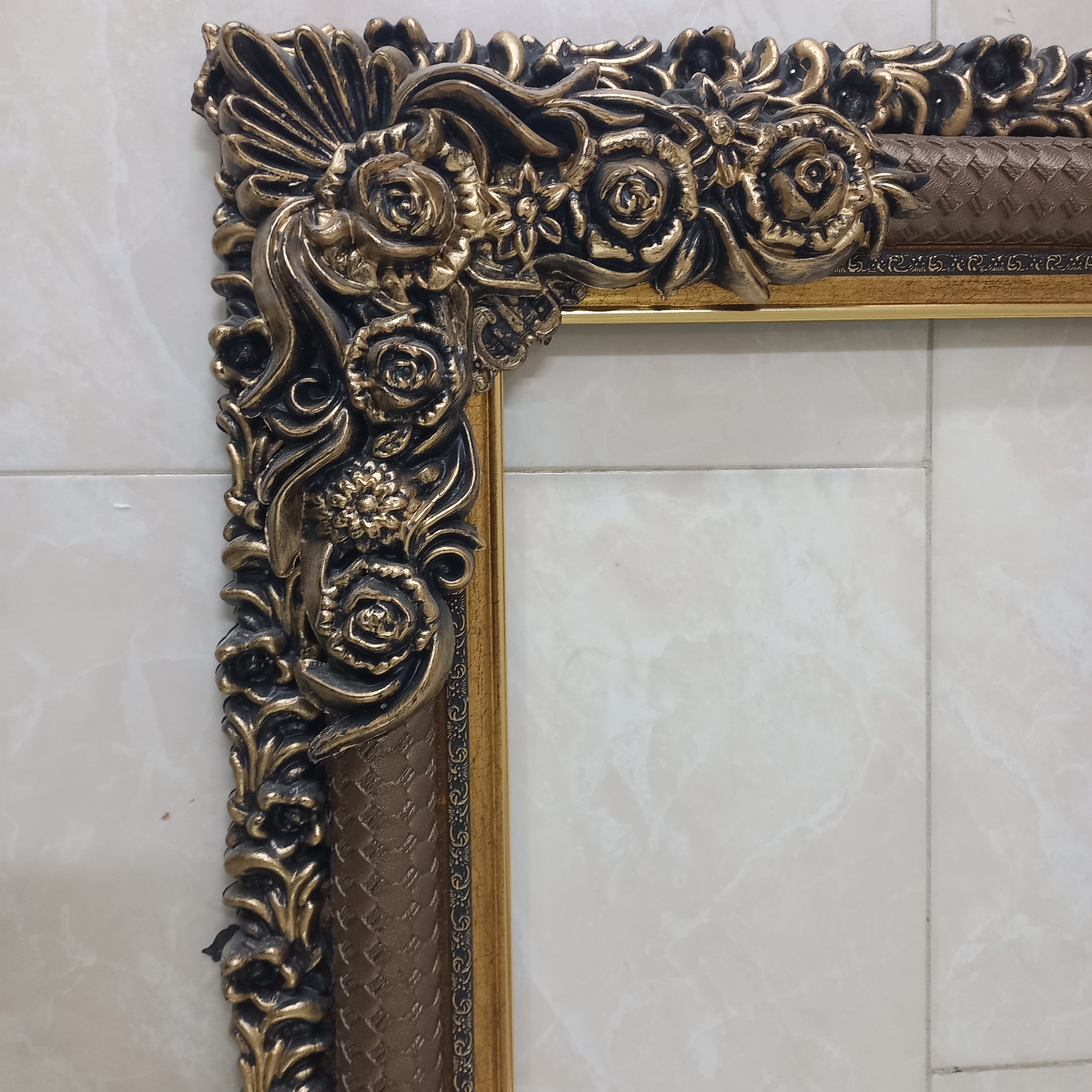 تابلو فرش  ماشینی منظره 1200 شانه با قاب شاپرک  کد 169