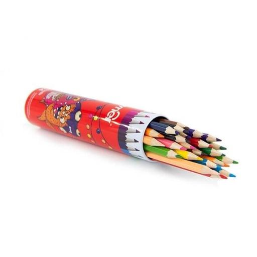 مداد  رنگی 24 رنگ لوله ای اونر  با کد 141824 طرح هیولا  monsters