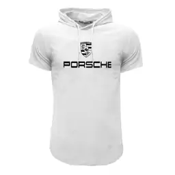 تیشرت کلاه دار طرح porsche مدل g 5708