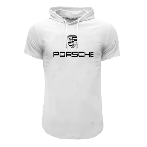 تیشرت کلاه دار طرح porsche مدل g 5708