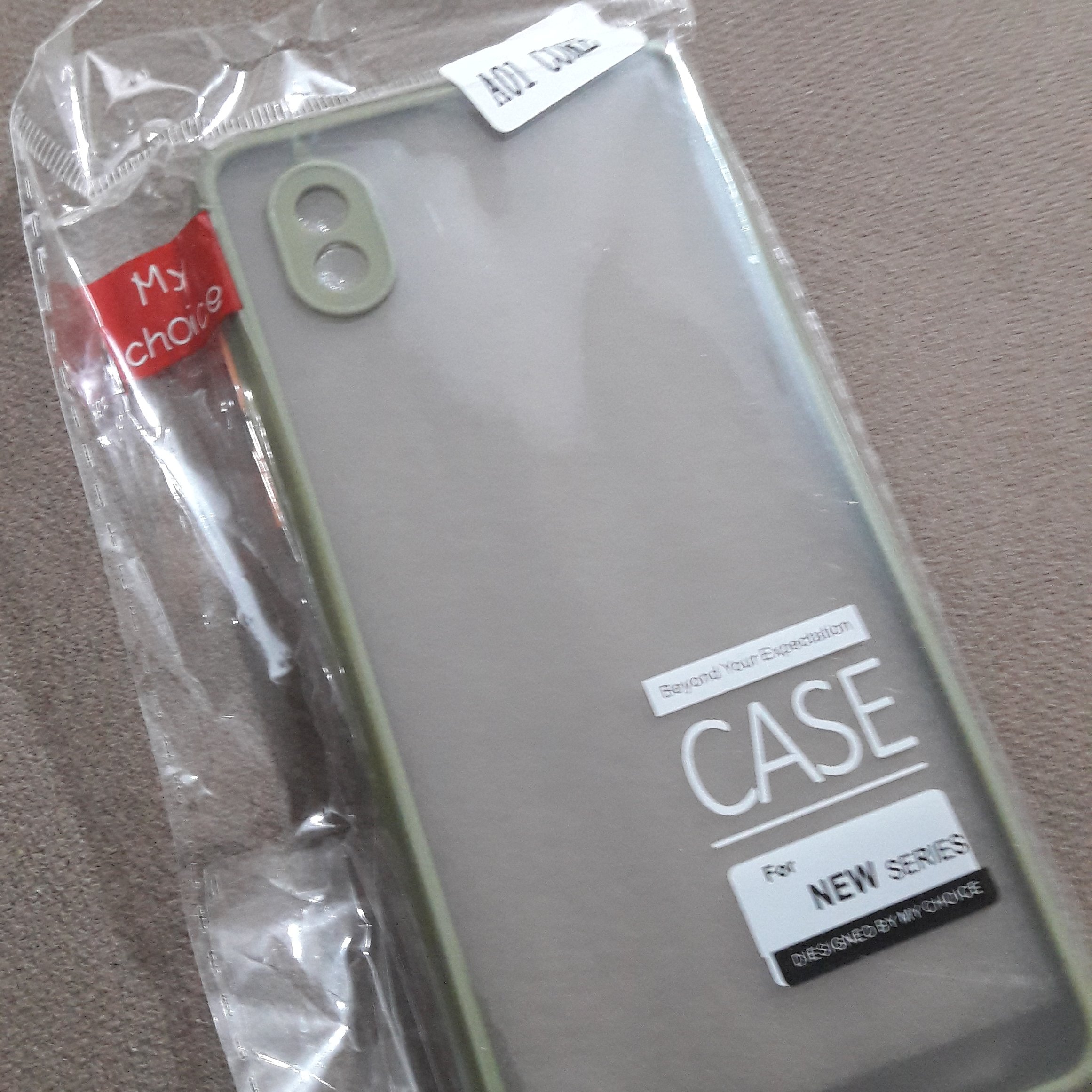 قاب دورژله ای پشت مات محافظ لنز دار سامسونگA01core