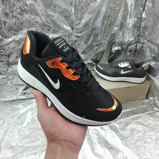 کتونی دخترانه مدل NIKE سایز 36 تا 41 رنگ مشکی و طوسی