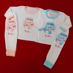 لباس  نوزادی بلوز شلوار  نوزادی  طرح خرگوش ( پسرونه و دخترونه ) در دو رنگ جذاب آبی و صورتی 