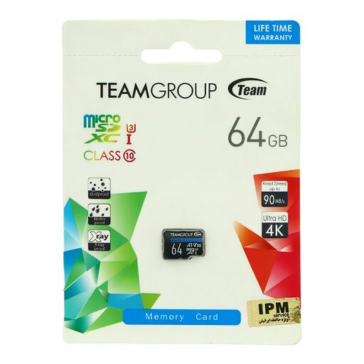 کارت حافظه MicroSD تیم گروپ ظرفیت 64 گیگابایت