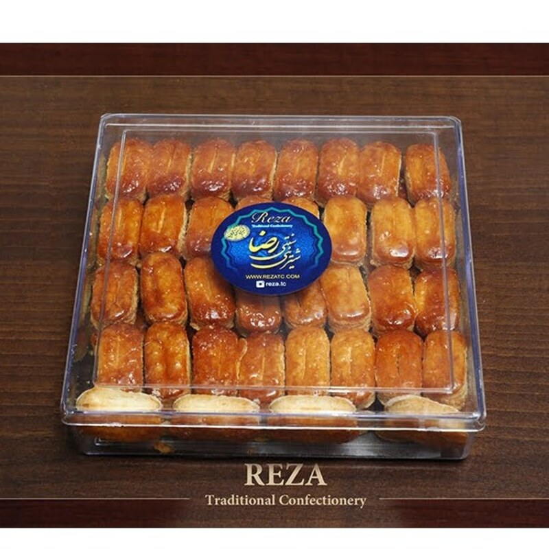شیرینی زبان ریز(تازه تولید شده و تاریخ دار)شیرینی رضا قزوین