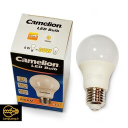 لامپ حبابی 9 وات   پایه E27  آفتابی LED