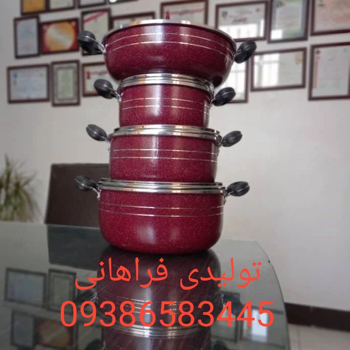 تولیدی ماهیتابه زنبوری  خرید و قیمت تولیدی  سه تابه زنبوری  درجه یک  سه تابه تک دسته سه تابه دو دسته