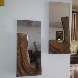 تابلو وآینه چوبی