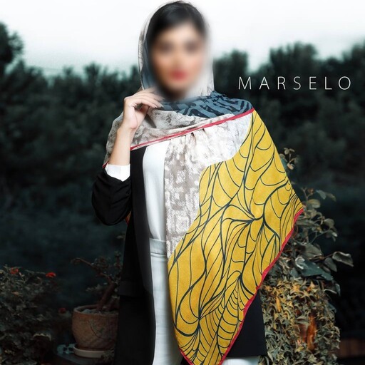 روسری نخی اعلا لطیف منگولدا ر قواره بزرگ برند مارسلو (ارسال رایگان)