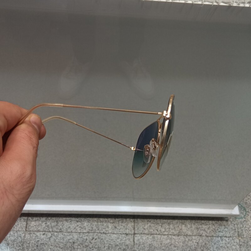 عینک آفتابی خلبانی مردانه و زنانه مارک ریبن شیشه ضد خش (آبی هایلایت)