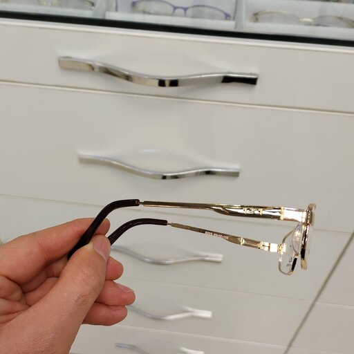 عینک طبی مردانه مارک لوییز ویتون مناسب صورتهای ریز و متوسط(رنگ طلایی)