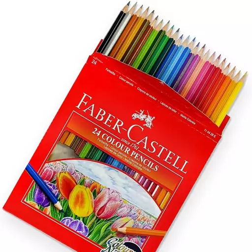 مدادرنگی 24 رنگ طبیعی فابرکاستل اورجینال Faber castell