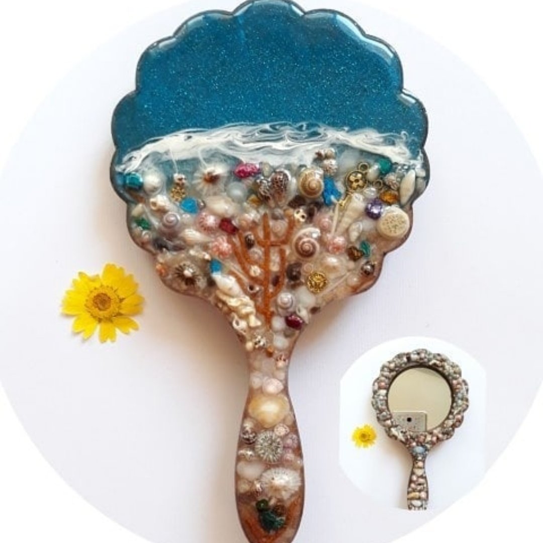 قالب سیلیکونی کد 54 ( آیینه طرح گل )