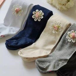 جوراب شلواری سه گل