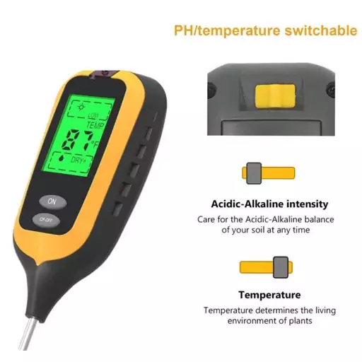 رطوبت سنج و دماسنج خاک دیجیتال مدل NETPIL