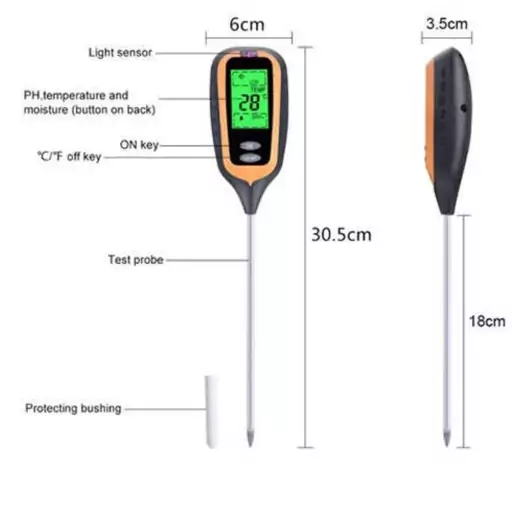 رطوبت سنج و دماسنج خاک دیجیتال مدل NETPIL