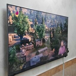 55 اینچ (ارسال رایگان)محافظ صفحه و گلس تلویزیون تایوان 55 اینچ با 10 سال گارانتی شفافیت  همراه با پیم سیلیکونی