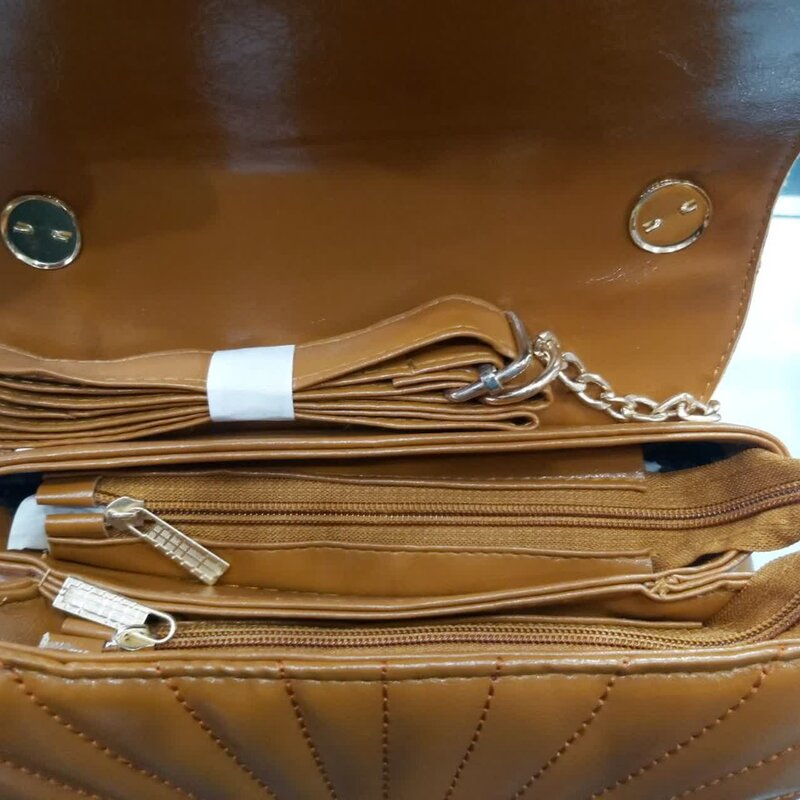 کیف چرم زنانه بند زنجیری