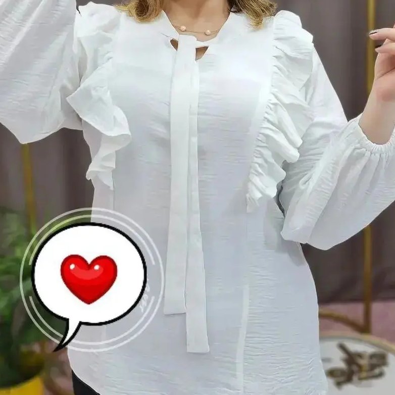 شومیز ابروبادی یقه کراواتی