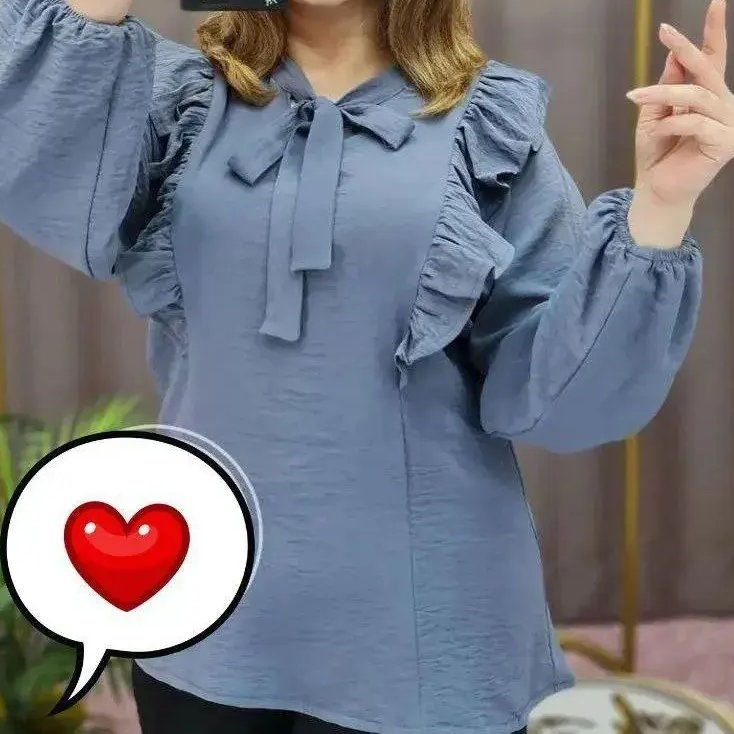 شومیز ابروبادی یقه کراواتی