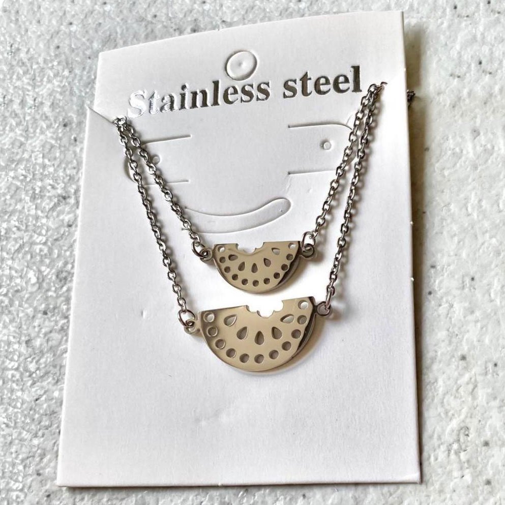 گردنبند استیل طرح هندوانه 1102