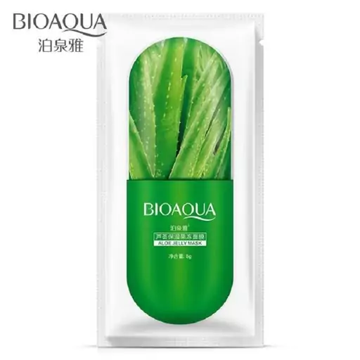 ماسک ژله ای آلوورا بیوآکوا 8 گرم Bioaqua Aloevera Jelly Mask 8g