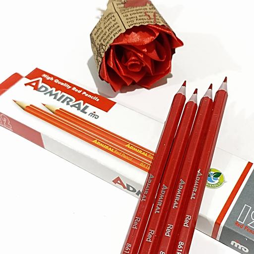 مداد قرمز بسته ای مارک ادمیرال