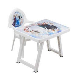 میز صندلی کودک مدل فروزن رز گلد مناسب تا هفت سال