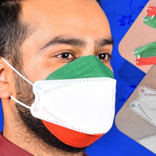 ماسک سه بعدی پرچم ایران 5 لایه ای  25 عددی KF95