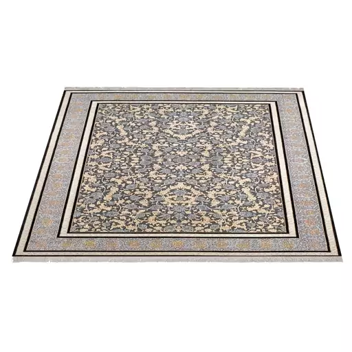 فرش ماشینی زانیس ارسال رایگان کد218سنتی طرح قم طوسی دو رو سایز 42x30 سانت