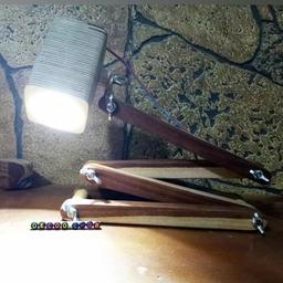 چراغ مطالعه چوبی دستساز