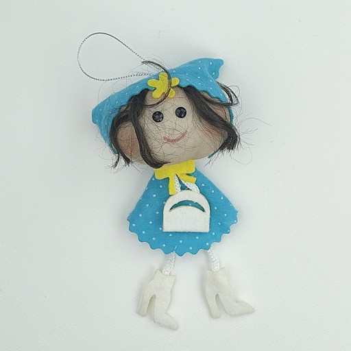 عروسک نمدی طرح دختر با کلاس کد 3