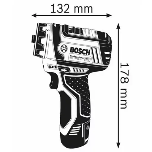 دریل پیچ گوشتی شارژی بوش مدل GSR 12V-15 FC
