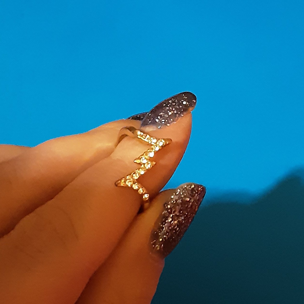 انگشتر ،بند انگشت،ژوپینگ،استیل طلایی،نگین دار،طرح فانتزی