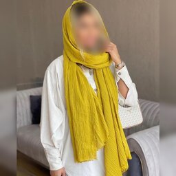 شال تک رنگ ساده پفکی دخترانه و زنانه چهارفصل