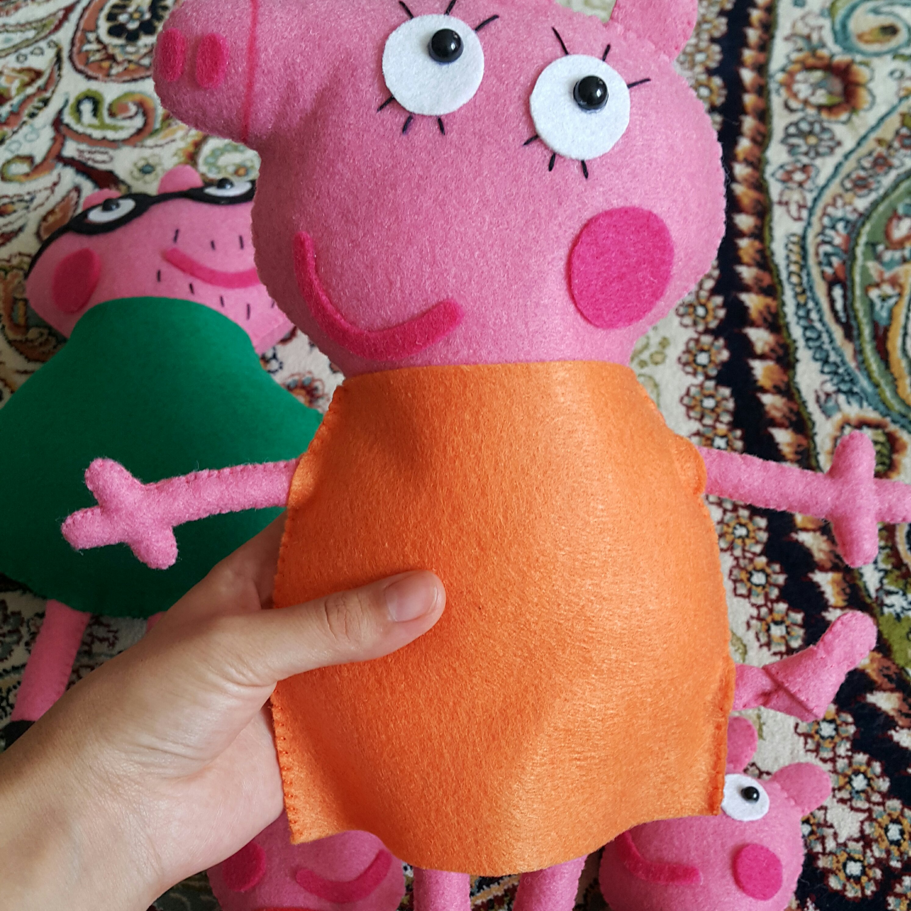 عروسک های خانواده پیاپیگ نمدی