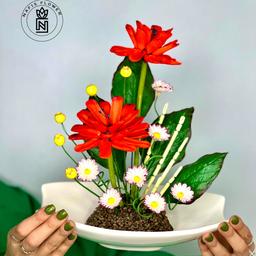 گل مصنوعی مناسب برای دکوری پردیس با ارتفاع 30 سانتی متر