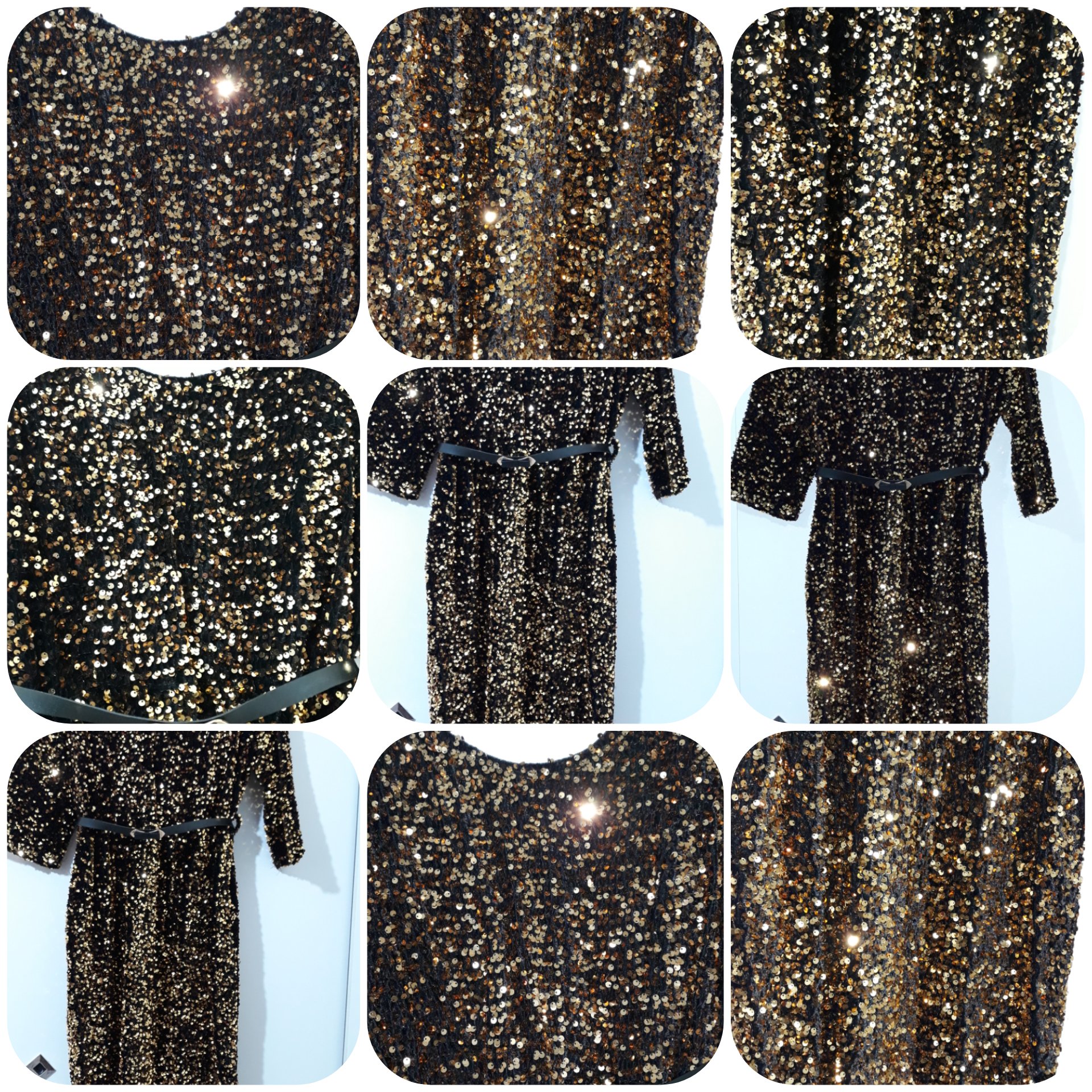 پیراهن مجلسی تمام پولک  کوتاه 