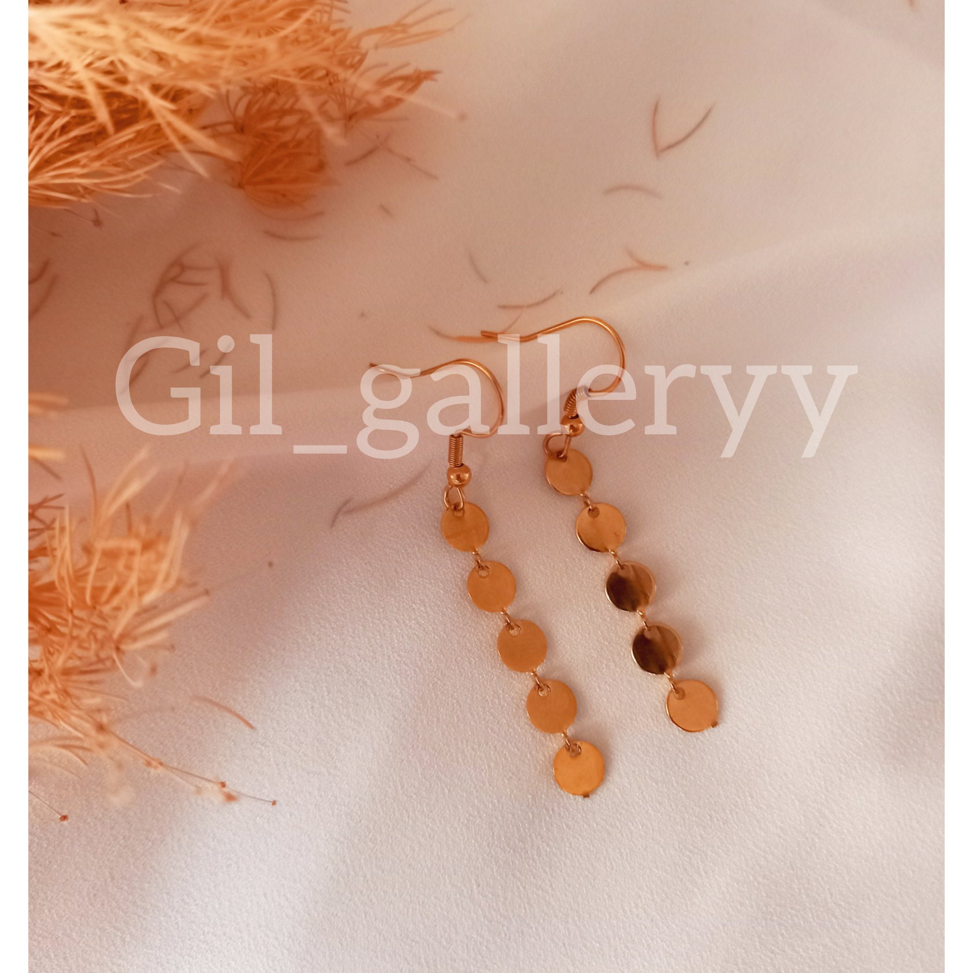 گوشواره زنجیر سکه ای