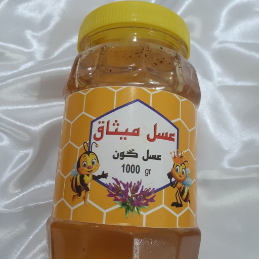 عسل طبیعی گون بدون تغذیه با شکر