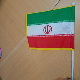پرچم ایران(پرچم دست کودک طرح ایران.پرچم سه رنگ جمهوری اسلامی ایران کوچک.پرچم دستی)بسته پنج عددی