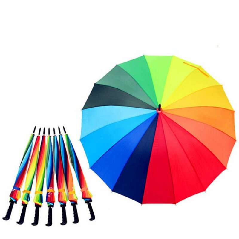 چتر رنگارنگ - چتر 16 فنر جدید-چتر فانتزی سال-چتر شیک عکاسی