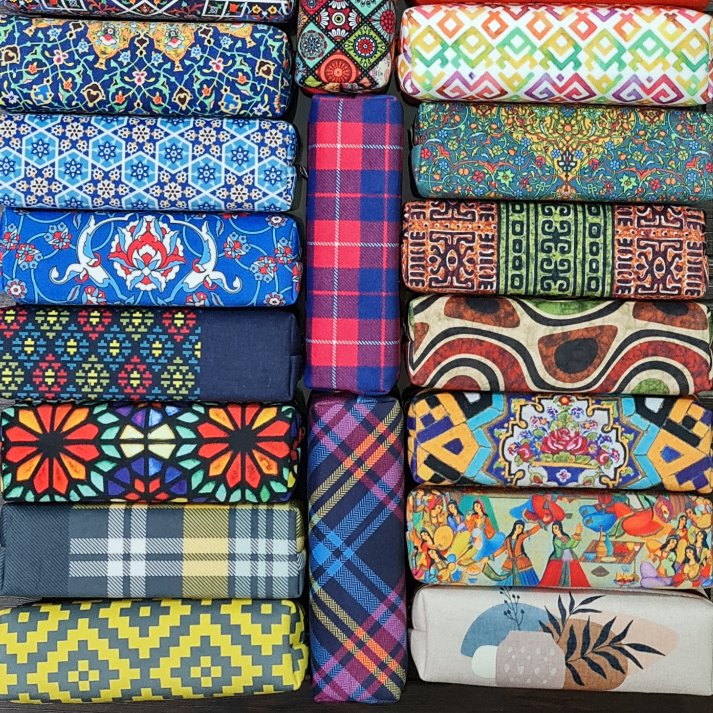 جامدادی و جالوازم آرایشی مخمل قابل شست و شو با آستر