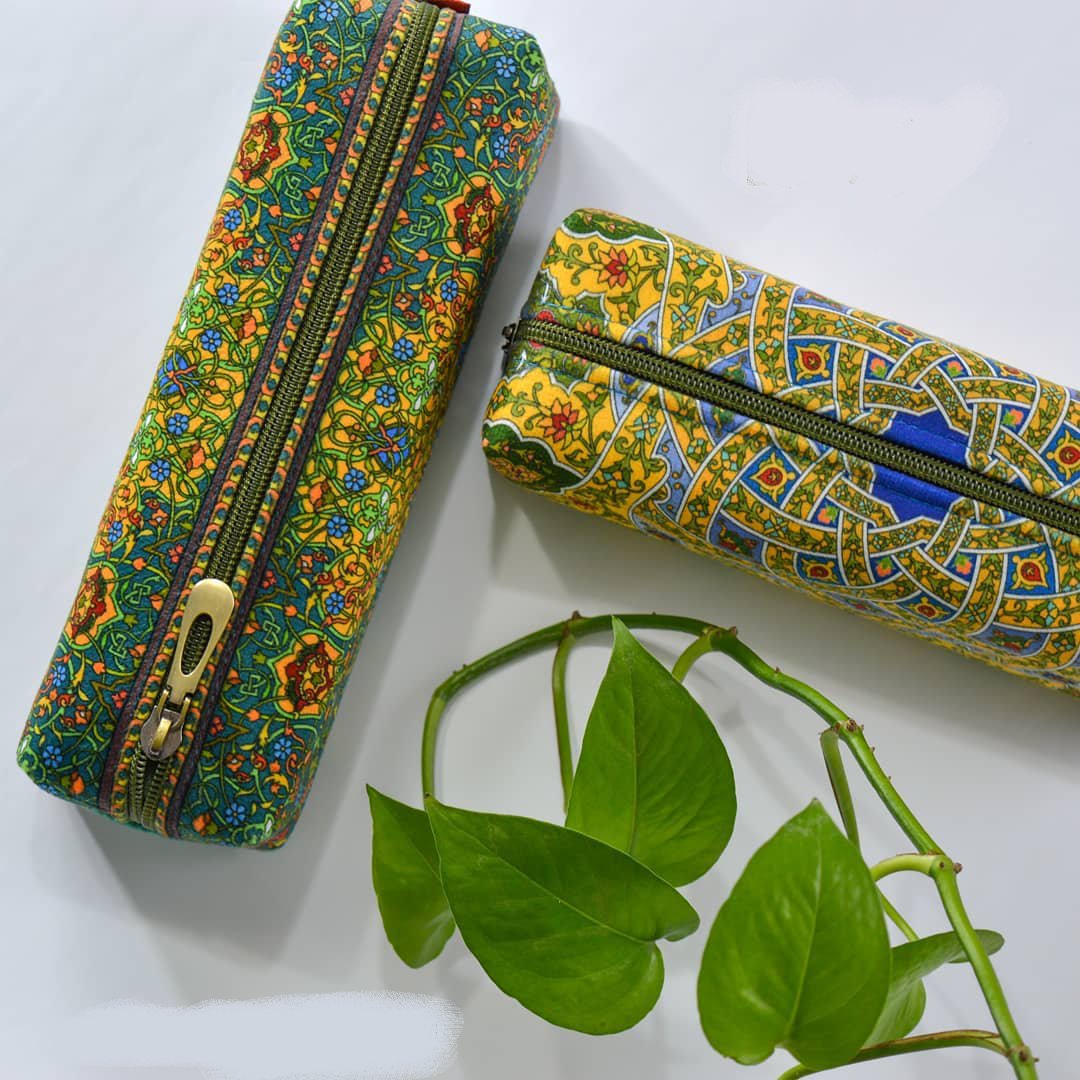 جامدادی و جالوازم آرایشی مخمل قابل شست و شو با آستر