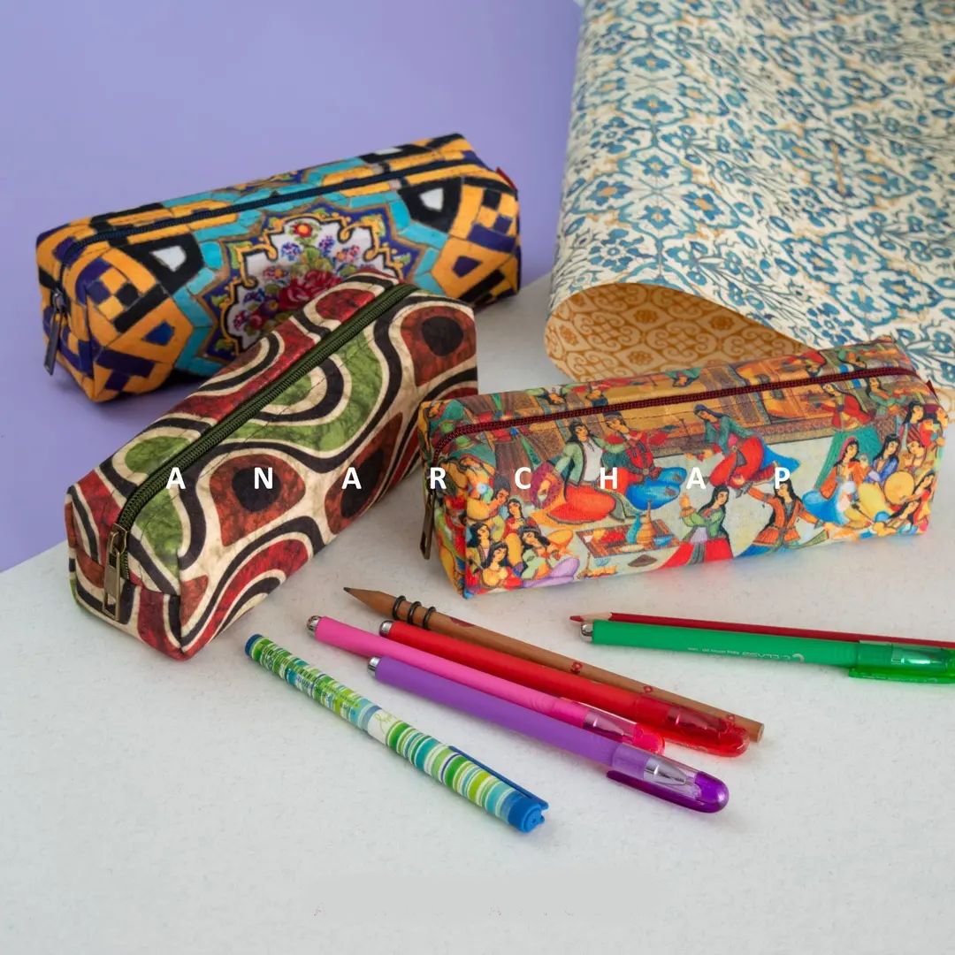 جامدادی و جالوازم آرایشی مخمل قابل شست و شو با آستر