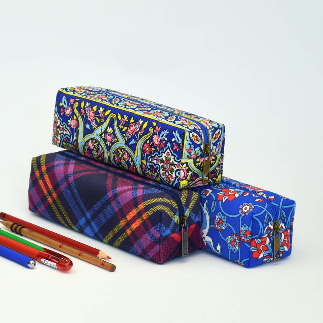 جامدادی و جالوازم آرایشی مخمل قابل شست و شو با آستر