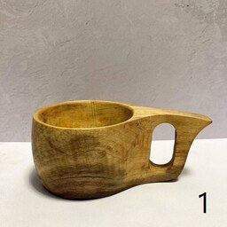 لیوان دسته دار کوکسا دستساز از چوب گردو در 6 طرح