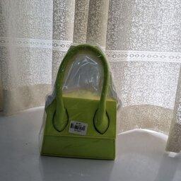 کیف دستی دخترانه فانتزی در دو رنگ سبز و خاکستری 